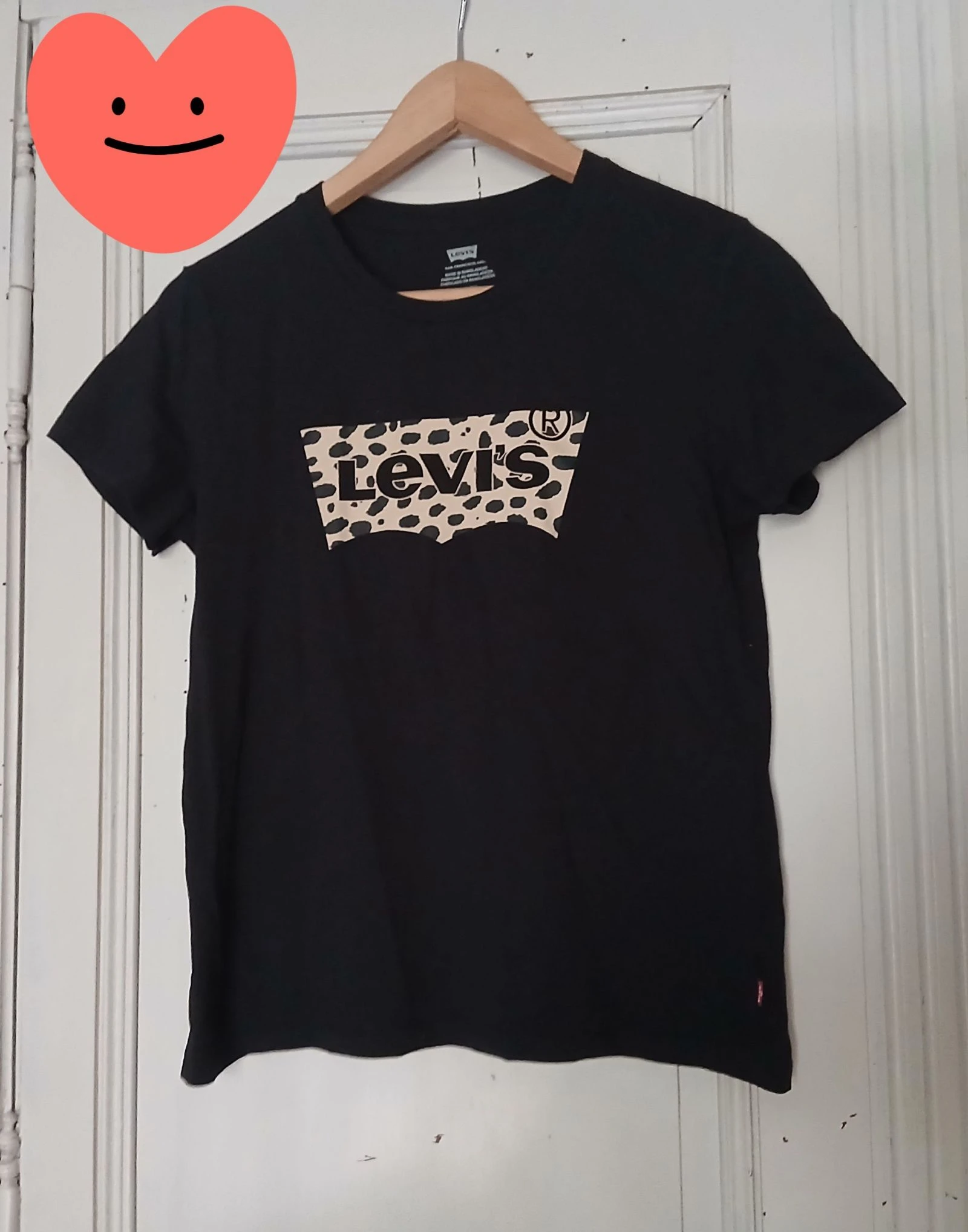 T-shirt noir Levi's - Logo Léopard - Taille S